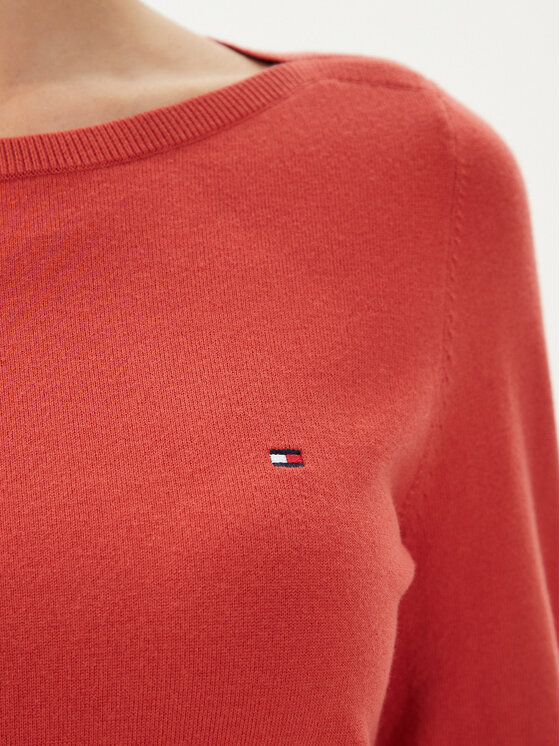 Tommy Hilfiger Tommy Hilfiger Pulover WW0WW40099 Rdeča Regular Fit