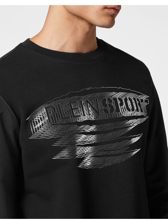 Plein Sport Plein Sport Longsleeve 13093 Czarny Regular Fit