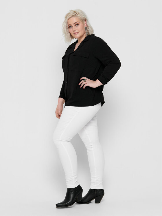 ONLY Carmakoma ONLY Carmakoma Traperice 15197368 Bijela Skinny Fit