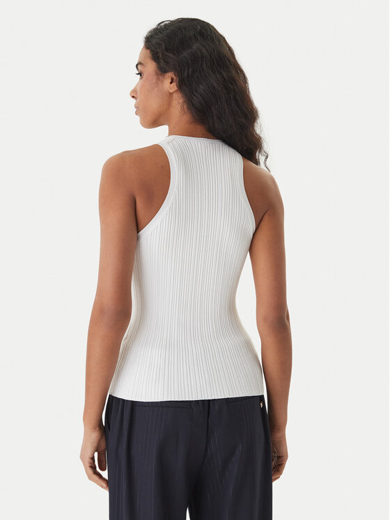 HUGO HUGO Top Sarepla 50539890 Écru Slim Fit