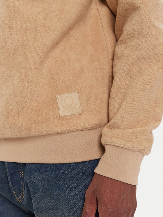 United Colors Of Benetton United Colors Of Benetton Felpa 3NMEU109T Beige Regular Fit