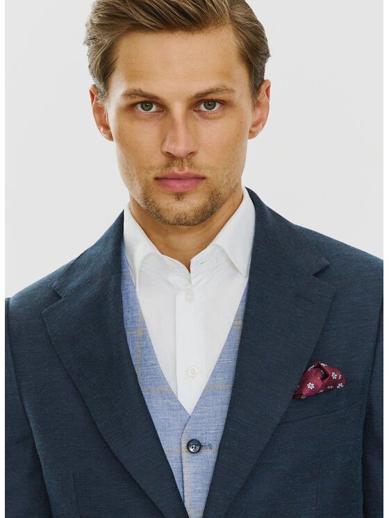 Pako Lorente Pako Lorente Marynarka P24SF-3X-010 Granatowy Slim Fit
