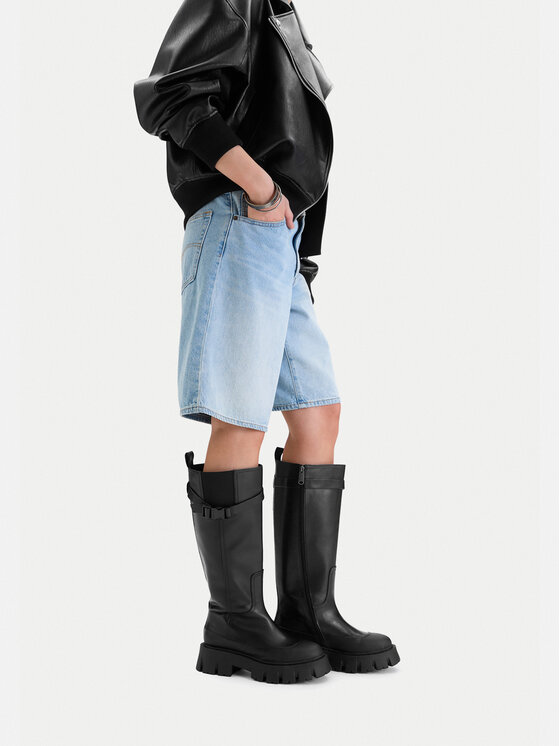 G-Star Raw G-Star Raw Kozačky EO-GLCIEN-7001 Černá