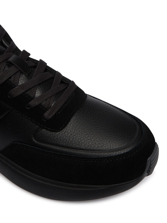 Calvin Klein Calvin Klein Сникърси City Runner Laceup Tape Lth HM0HM02033 Черен