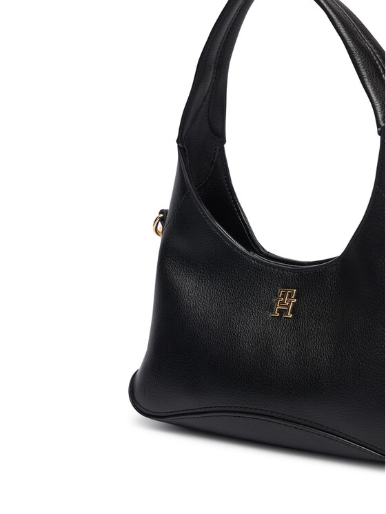 Tommy Hilfiger Tommy Hilfiger Дамска чанта Th Everyday Mini Hobo AW0AW19185 Черен
