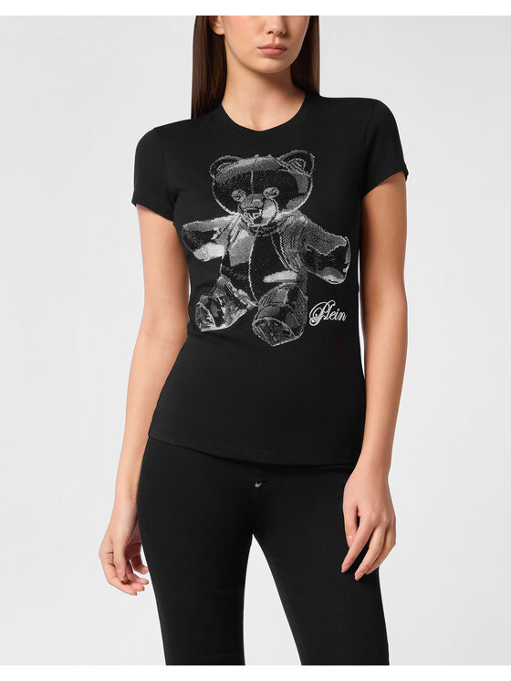 PHILIPP PLEIN PHILIPP PLEIN Tričko 27377 Čierna Skin Tight Fit