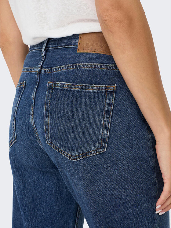 ONLY ONLY Jeans hlače Jaci 15296923 Modra Straight Fit