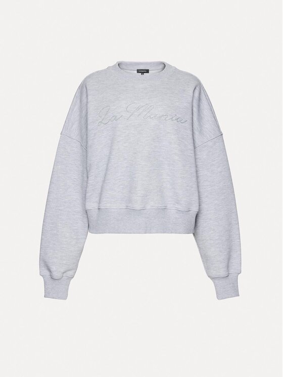 La Mania La Mania Mikina NUVOLA Šedá Basic Fit