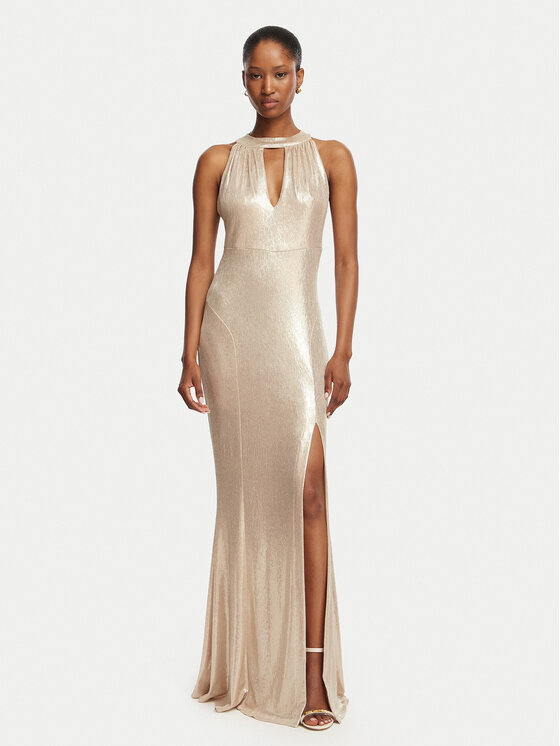 Rinascimento Rochie de seară CFC0128916003 Auriu Regular Fit