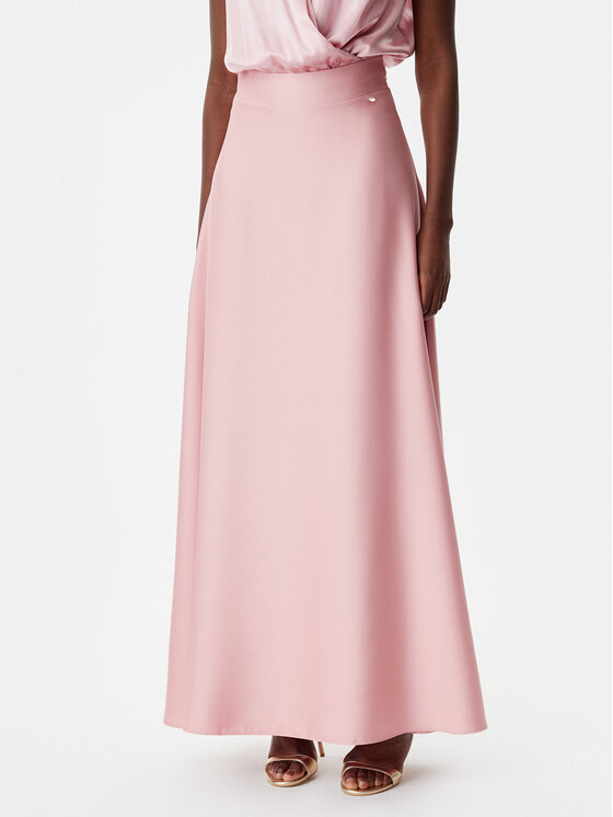 Rinascimento Rinascimento Maxi sukně CFC0122686003 Růžová Regular Fit