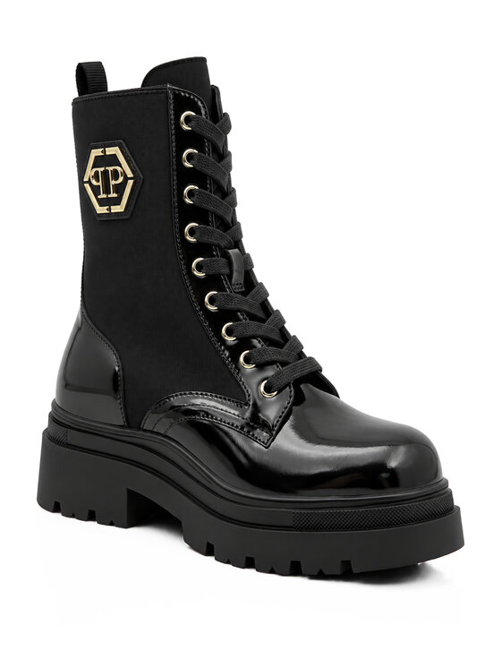 PHILIPP PLEIN PHILIPP PLEIN Členková obuv s elastickým prvkom 32220 Čierna
