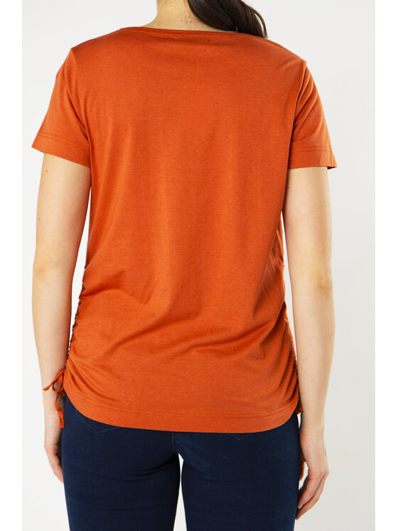 QUIOSQUE QUIOSQUE Bluzka 22-TD-BS13 Pomarańczowy Regular Fit