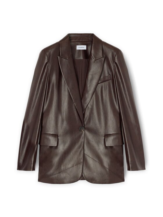 Motivi Motivi Giacca in similpelle Q735Q000958N022 Marrone Regular Fit