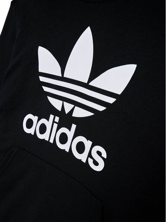 adidas adidas Суитшърт Trefoil DV2870 Черен Regular Fit