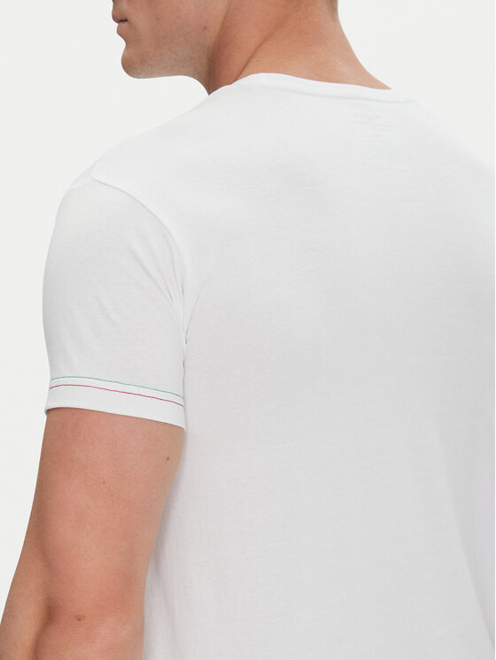 Aeronautica Militare Aeronautica Militare Tričko AM1UTI003 Biela Regular Fit