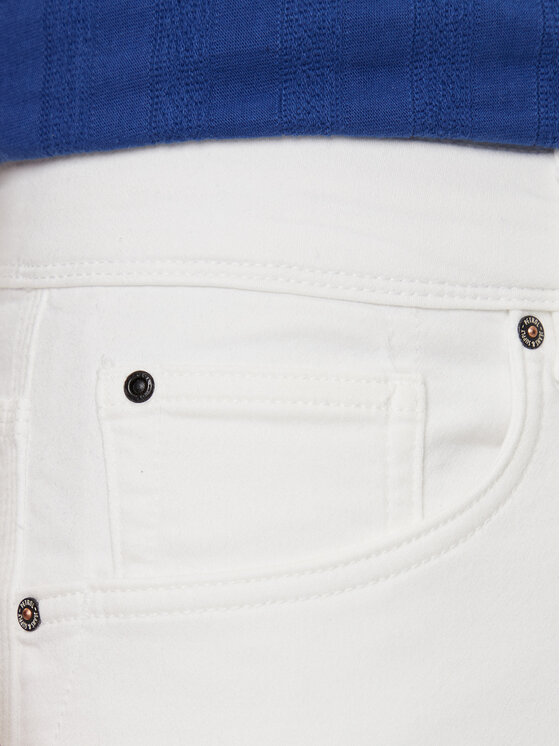 Petrol Industries Petrol Industries Дънкови шорти M-ROS-SHO005 Бял Slim Fit