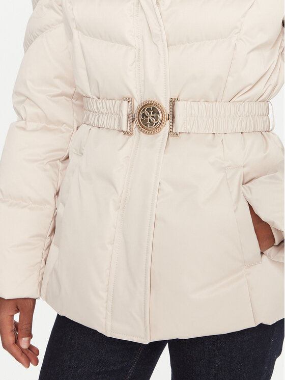 Guess Guess Geacă din puf W5BL31 W2802 Écru Regular Fit
