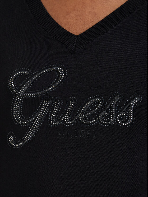 Guess Guess Пуловер W6YR29 Z0977 Черен Regular Fit