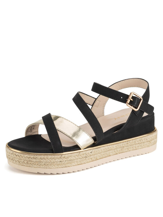 JENNY JENNY Espadryle LB-P1092-YLD Czarny