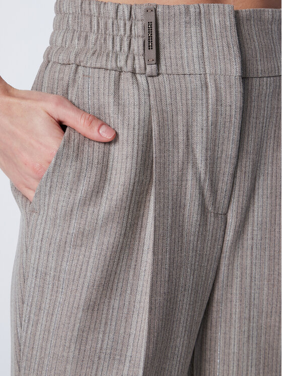 Peserico Peserico Spodnie materiałowe E04806 Beżowy Regular Fit