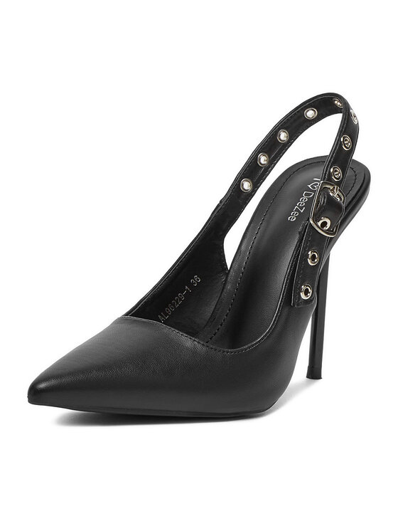DeeZee DeeZee Čevlji z visoko peto AL96229-1 Črna