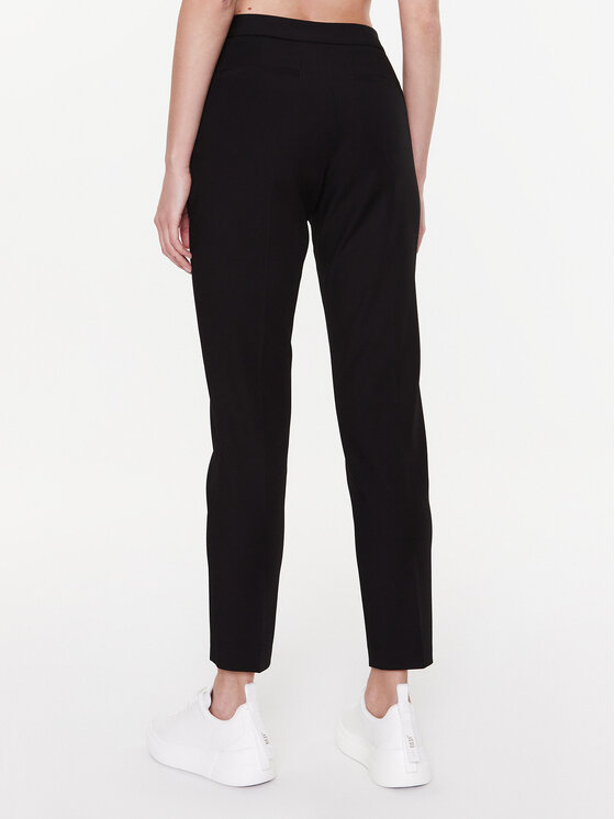 Tommy Hilfiger Tommy Hilfiger Pantaloni di tessuto Vis Ny WW0WW37618 Nero Slim Fit