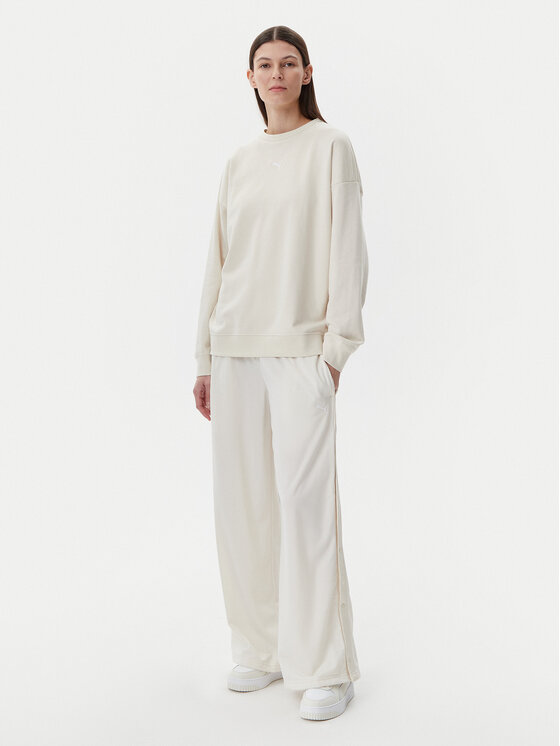 Puma Puma Majica dugih rukava Ess 685401 Bež Oversize