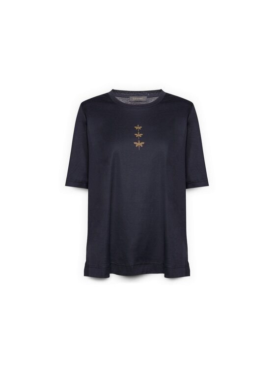 Elena Mirò Elena Mirò T-Shirt G079Z000598N034 Niebieski Slim Fit