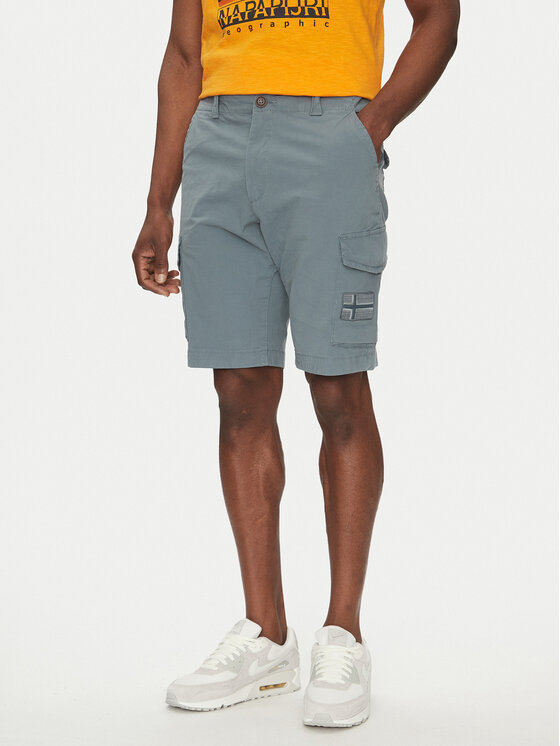 Napapijri Napapijri Auduma šorti N-Horton NP0A4HOS Zils Regular Fit
