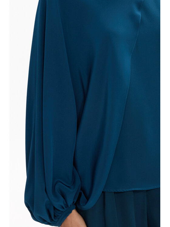 Deni Cler Milano Deni Cler Milano Bluzka W-DC-1458-F5-D3-52-1 Zielony Regular Fit