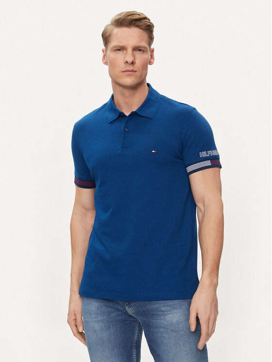 Tommy Hilfiger Polo Flag MW0MW34780 Zils Slim Fit