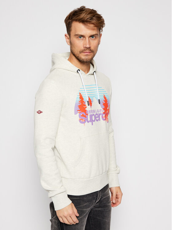 Superdry Bluza Wilderness M2010427A Beżowy Regular Fit