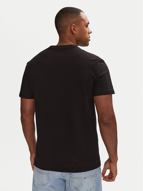 Tommy Jeans Tommy Jeans Tricou Signature Dna DM0DM20817 Negru Regular Fit