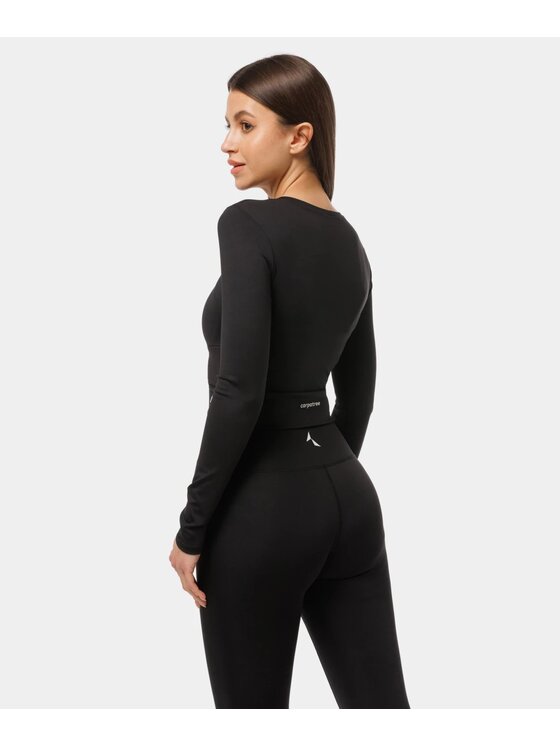 Carpatree Carpatree Top Crossover top Czarny Fitted Fit