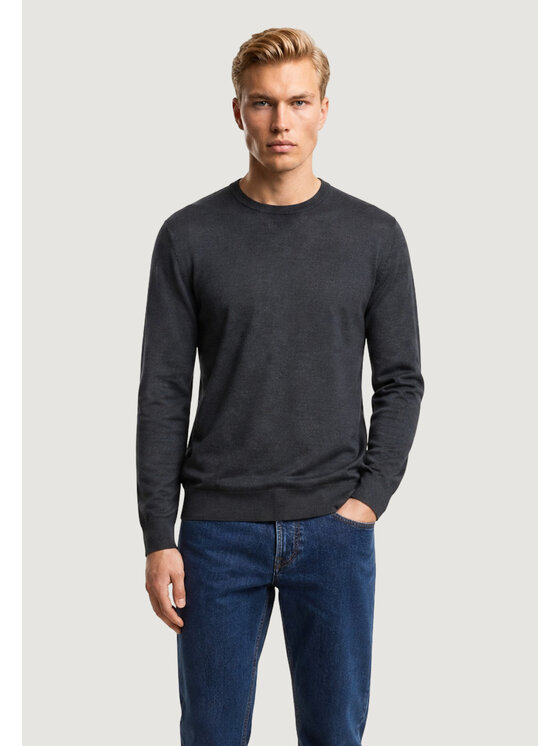 Armani Exchange Armani Exchange Sweter 8NZM3A ZM8AZ Szary Casual Fit