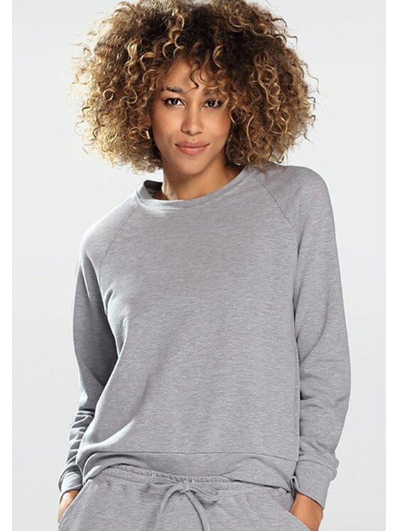 DKaren Sport DKaren Sport Bluza Wenezja Szary Slim Fit