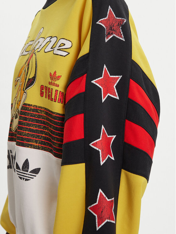 adidas adidas Суитшърт Archive Cycling JW0147 Жълт Oversize