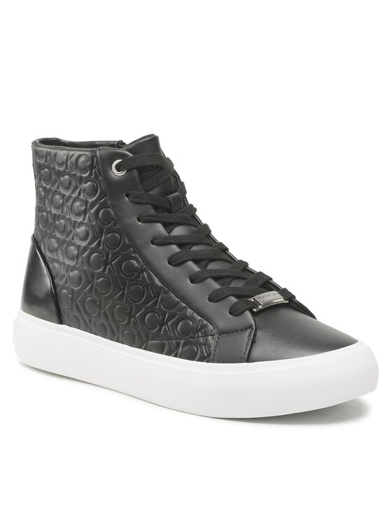 Calvin Klein Sneakers Vulc High Top Mono Mix HW0HW01374 Negru Calvin imagine noua
