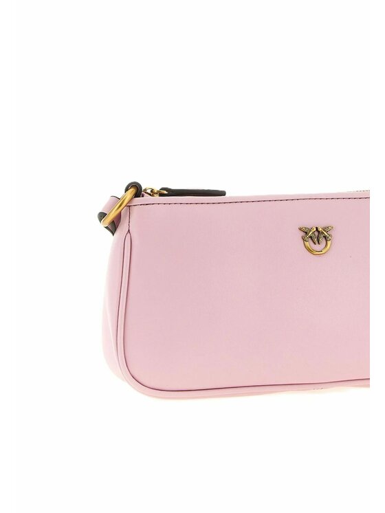 PINKO PINKO Τσάντα HALF MOON HORIZONTAL MINI VITE Ροζ
