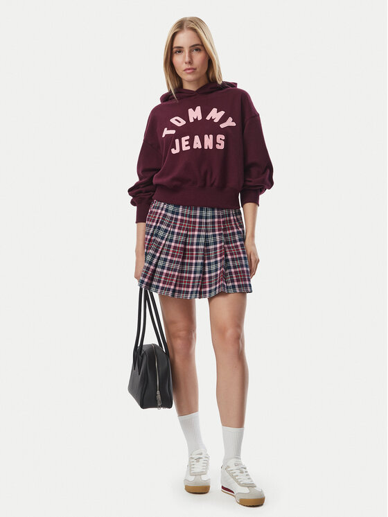 Tommy Jeans Tommy Jeans Hanorac Arch DW0DW23455 Vișiniu Oversize