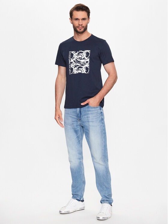 Emporio Armani Underwear Emporio Armani Underwear T-Shirt 211818 3R468 18436 Granatowy Regular Fit