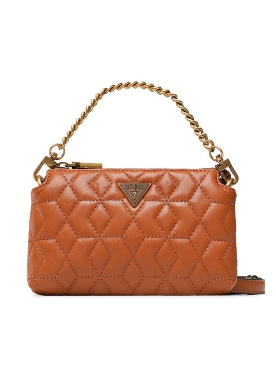 Guess Ročna Torba Elenia (QB) Mini Bags HWQB86 77720 Rjava