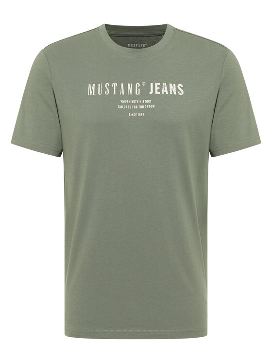 Mustang Mustang T-Shirt Style Austin Zielony Regular Fit