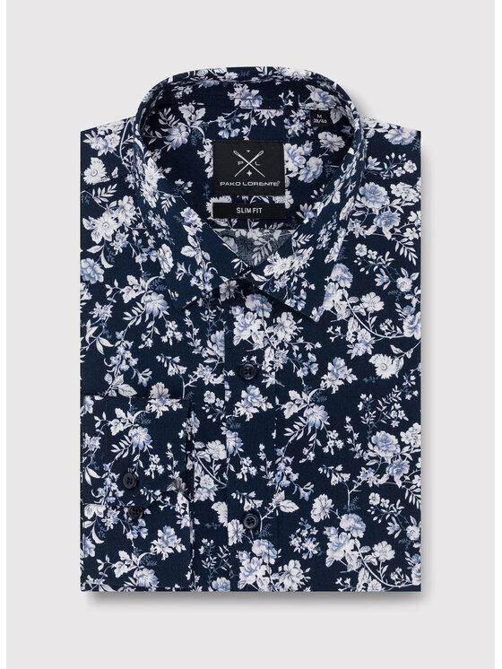 Pako Lorente Pako Lorente Koszula P23WN-1X-009 Granatowy Slim Fit