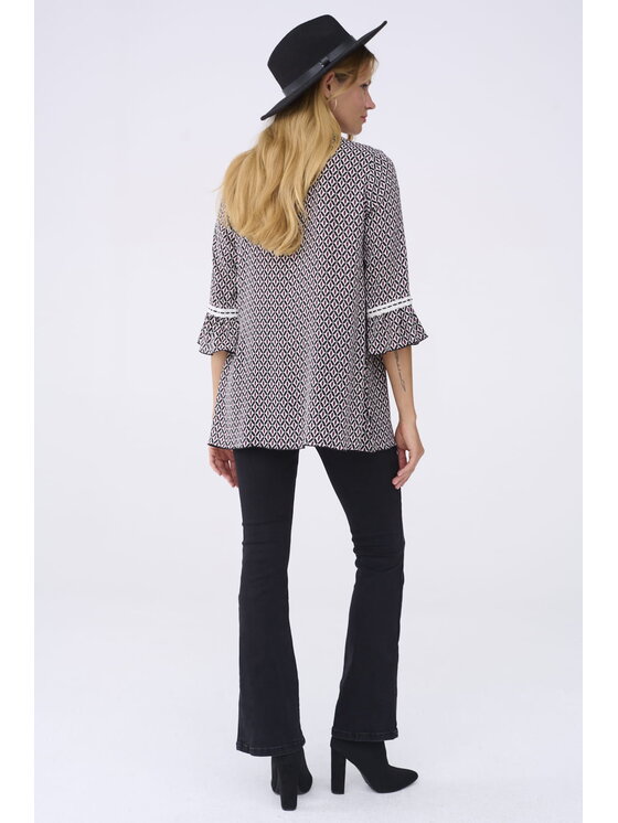 blue shadow blue shadow Tunika Elisjana BS Dva 255 Czarny Standard Fit