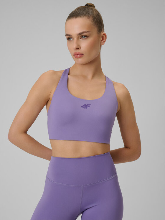 4F 4F Biustonosz sportowy MULTI ACTIVE Fioletowy