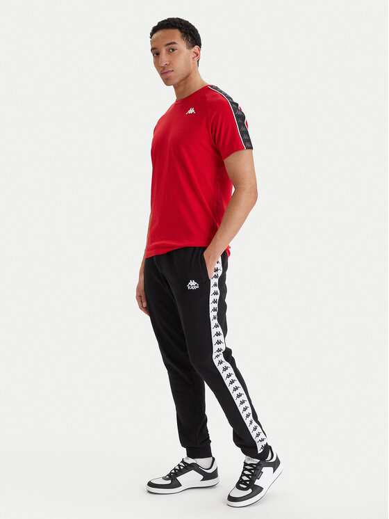Kappa Kappa Tricou Banda Coen 303UV10 Roșu Slim Fit