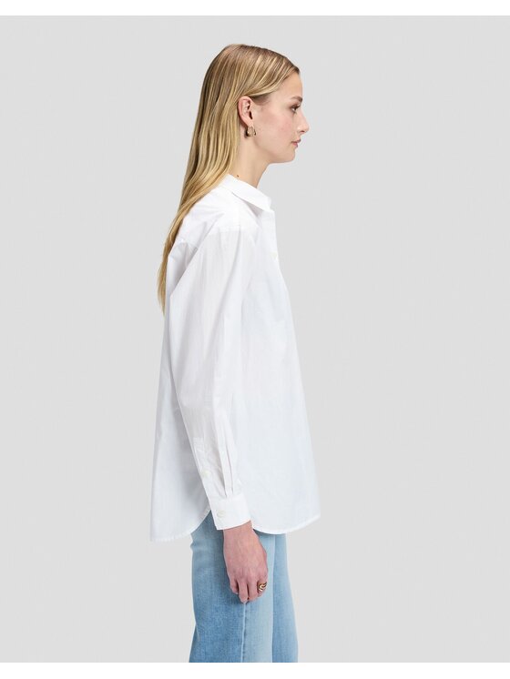 Lee Lee Koszula BOYFRIENDS POCKET SHIRT Biały Relaxed Fit