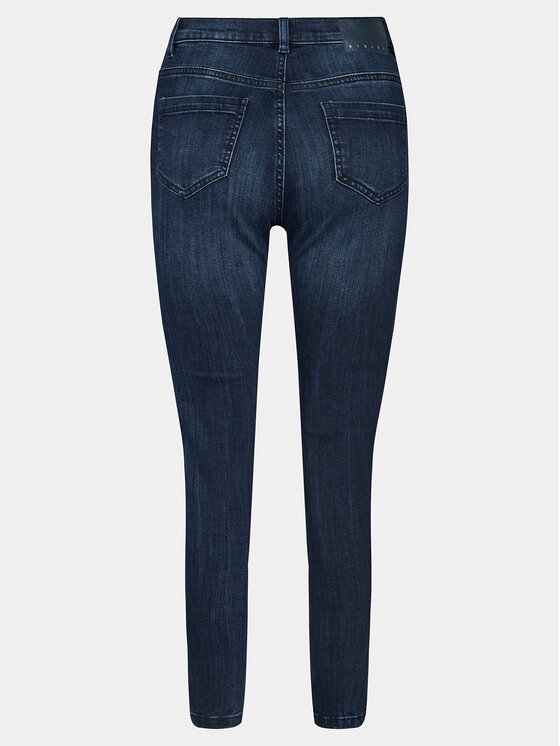 Sisley Sisley Jeans hlače 44PMLE01K Mornarsko modra Skinny Fit