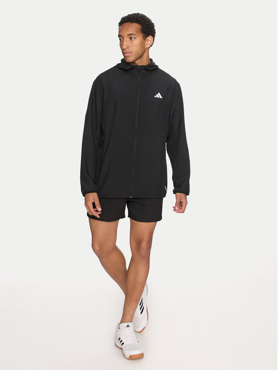 adidas adidas Skriešanas vējjaka Run It IL7230 Melns Regular Fit